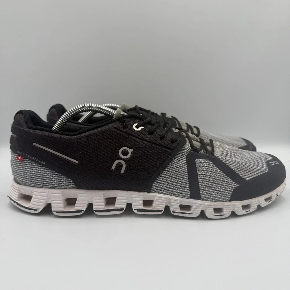 On Cloud X Black Grey White Running Shoes Men's Size 11.5 Low Top Sneakers - Picture 2 of 10